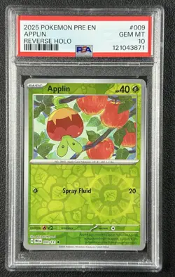 APPLIN PSA 10 2025 POKEMON PRE EN #009/131 REVERSE HOLO 871 - Image 1