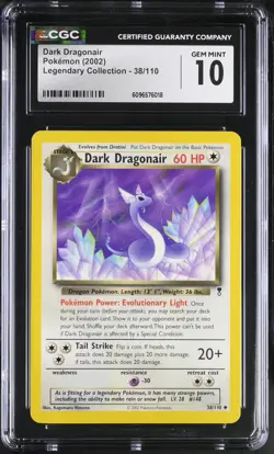 Dark Dragonair - 38/110 - CGC 10 - Uncommon - Legendary Collection - Pokemon - Image 1