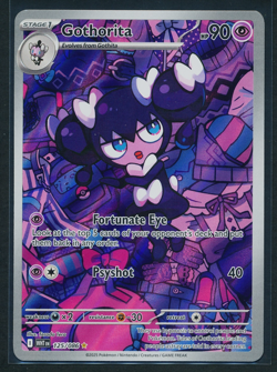 Gothorita 125/086 IR Illustration Rare Holo Pokemon 2025 White Flare NM - Image 1
