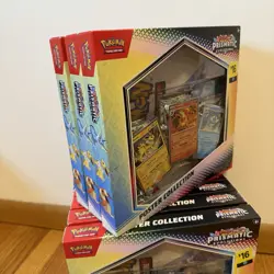 9x Sealed Pokemon TCG Scarlet & Violet Prismatic Evolutions Poster Collection - Image 3