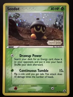 SEEDOT REVERSE HOLO 61/92 EX LEGEND MAKER NM POKEMON - Image 1