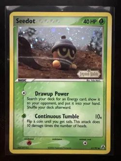 SEEDOT REVERSE HOLO 61/92 EX LEGEND MAKER NM POKEMON - Image 5