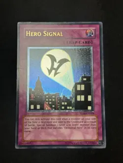 Yugioh Hero Signal TLM-EN049 Ultimate Rare Unlimited LP/P - Image 1