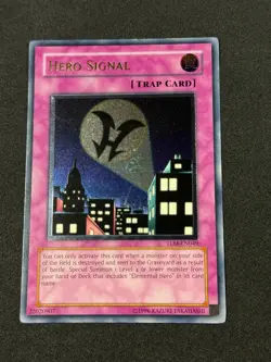 Yugioh Hero Signal TLM-EN049 Ultimate Rare Unlimited LP/P - Image 2