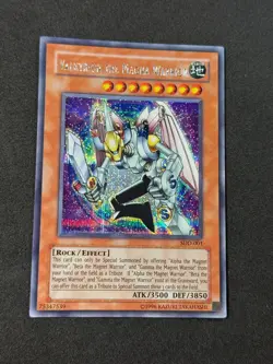 Yugioh Valkyrion The Magna Warrior SDD-001 Secret Prismatic Rare NM - Image 1