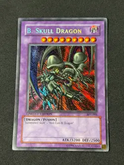 Yugioh B. Skull Dragon BPT-006 Secret Rare Limited Promo MP Reverse Foil - Image 1