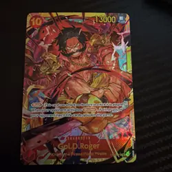 One Piece TCG Gol D Roger OP09-118 SEC Alt Art Secret The New Emperor English NM - Image 1