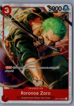 Roronoa Zoro - OP01-025 (Ultra Deck: The Three Captains) Super Rare NM One Piece - Image 1