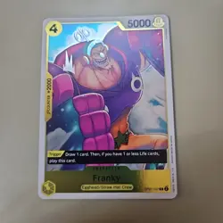 One Piece Franky (OP07-107/201) OP07 500 Years in the Future FOIL NM TCG CCG - Image 1