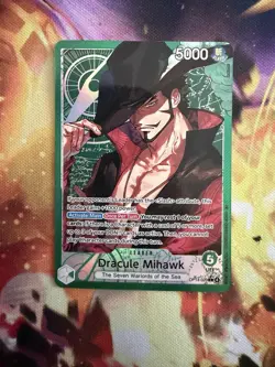 One Piece CCG-Dracule Mihawk - OP14-020(Alternate Art) Azure Sea’s Seven - Image 1