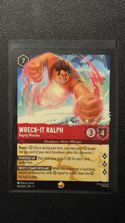 Disney Lorcana Fabled - Wreck-It Ralph Raging Wrecker Legendary 103/204 - Image 1