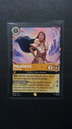 Disney Lorcana Fabled - Pocahontas Peacekeeper Legendary 22/204 - Image 1
