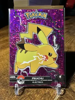 2025 Pokemon Crystal Card Collection #025 Pikachu Black Dark Limited Edition - Image 1