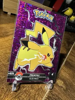 2025 Pokemon Crystal Card Collection #025 Pikachu Black Dark Limited Edition - Image 3