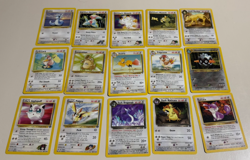 Pokemon OG 15 Card Bulk Lot NO DUPLICATES LP-NM RARE WOTC Vintage Original c - Image 1