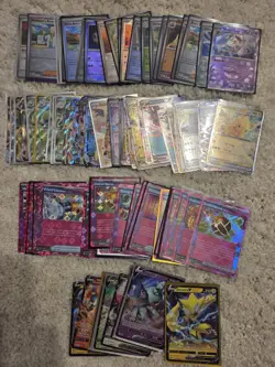 110 Card English Pokemon TCG Mixed Lot 💥 21 Pokeballs, and 59 Ex & Vs - Image 1