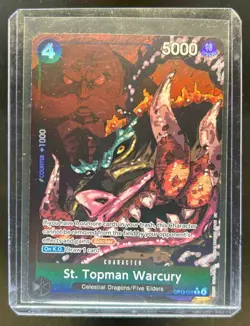 2024 One Piece Card Game St Topman Warcury Alternate Art SR #OP13-089 - Image 1