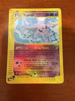 Espeon 11/147 Aquapolis E-Reader Series 2002 English Pokemon TCG MP Card - Image 1