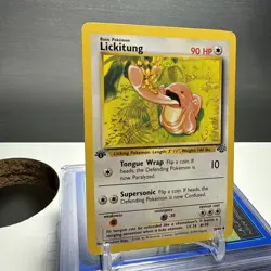 Pokemon Card Lickitung 38/64 Jungle 1st Edition - Image 3