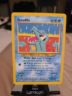Pokemon TCG Totodile Neo Destiny Card 85/105 Unlimited Common TCG! Classic - Image 1