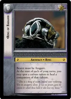 LOTR TCG ENTS FANGORN RING OF BARAHIR 6R55 M/GEM MINT Tip Top Card - Image 1