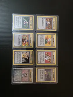 Pokemon TCG Trainer Card Lot 8 Cards Giovanni Koga Lt. Surge Blaine Vintage Holo - Image 2