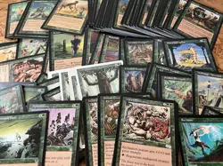 MTG Green Old Frame Lot 200 Cards 1995-2003 English Vintage Bulk - Image 2