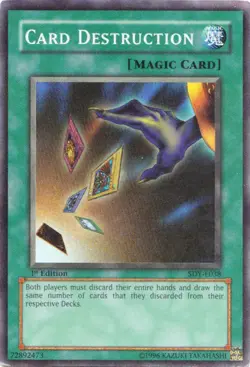 SDY-E038 Card Destruction Super Rare UNLIMITED Edition Lightly Played YuGiOh TCG - Image 1