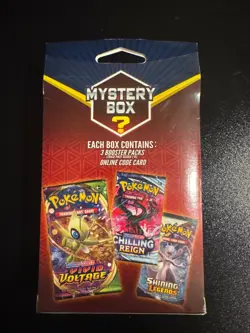 Pokemon TCG Mystery Box 3 Booster Packs + Online Code Card, Sealed - Image 3