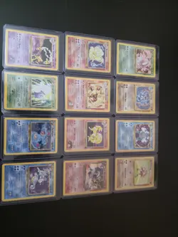 POKEMON TCG VINTAGE HOLO RARE LOT 12 CARDS HITMONCHAN KINGDRA ASSORTED HOLOS - Image 1