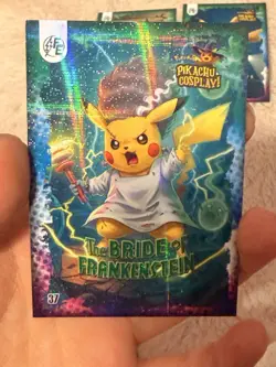 POKEMON - NON TCG - PIKACHU HALLOWEEN COSPLAY - CHEAP 4 CARD LOT - Image 4