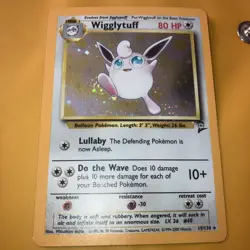 Wigglytuff - 19/130 - Pokemon Base Set 2 Holo Rare Card WOTC LP - Image 3