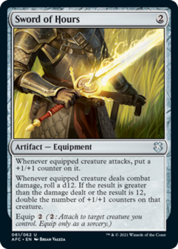 [1x] Sword of Hours Near Mint, English Forgotten Realms Commander MTG Magic - Image 1