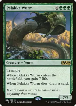 1x NM Pelakka Wurm - Core Set 2019 [MTG] pack fresh - Image 1