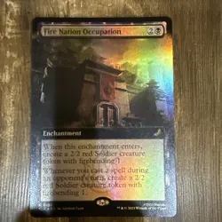 Fire Nation Occupation (Extended Art) Foil #187 MTG: Avatar The Last Airbender - Image 1