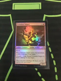 MTG Magic The Gathering Twinshot Sniper Foil Artifact Goblin Commander - Image 1