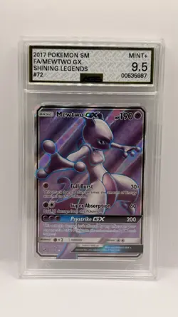 Pokemon TCG Mewtwo GX (Full Art) Shining Legends 72/73 Holo Full Art AGS 9.5 - Image 1