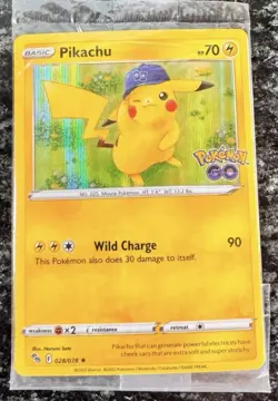 Pikachu 028/078 - Sealed Promo - Holo Rare - Pokemon GO NM - Pokemon TCG - Image 1