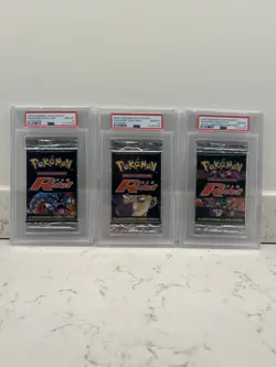 PSA 10 Mint TEAM ROCKET Sealed Boosters 2000 Pokemon - Image 1