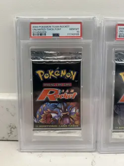 PSA 10 Mint TEAM ROCKET Sealed Boosters 2000 Pokemon - Image 2