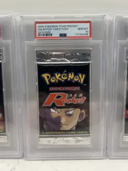 PSA 10 Mint TEAM ROCKET Sealed Boosters 2000 Pokemon - Image 3