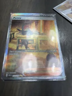 Pokemon TCG - Penny - Scarlet & Violet Base Set 252/198 Full Art Trainer Holo NM - Image 1