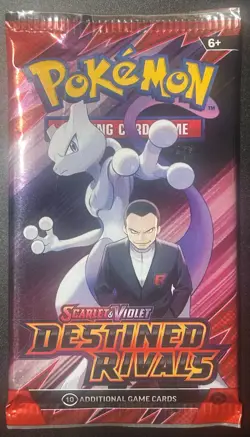 Pokemon | Scarlet&Violet | 1 Sealed Destined Rivals Booster Pack | Mewtwo - Image 1