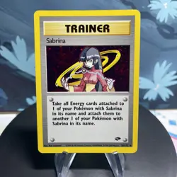 Pokemon Sabrina 20/132 Trainer Gym Challenge Holo DMG - Image 1