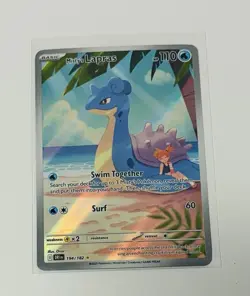Pokemon TCG Destined Rivals Misty's Lapras 194/182 Illustration Rare Holo - Image 1