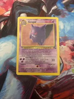 Pokemon TCG Gengar 20/62 Fossil Unlimited Non-Holo LP Condition FREE SHIPPING - Image 1