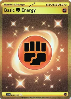 POKEMON Basic Fighting Energy - #258/198 Holo SV01: Scarlet & Violet Base Set NM - Image 1