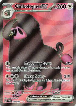 POKEMON Oinkologne ex #234/198 Holofoil SV01: Scarlet & Violet Base Set NM - Image 1