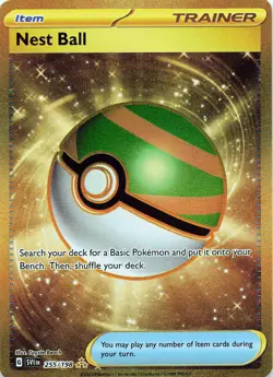 POKEMON Nest Ball #255/198 Holofoil SV01: Scarlet & Violet Base Set NM - Image 1