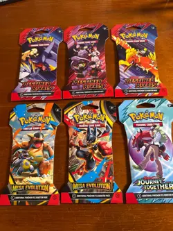Pokemon TCG: 6 Blister Pack - Sealed - Lot Of 6 - Image 1